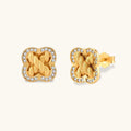Clover Braid Studs